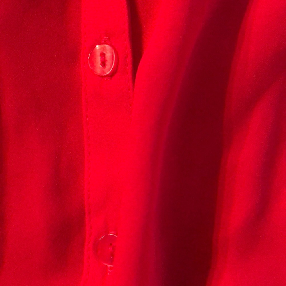 Red button up - Picture 2 of 4